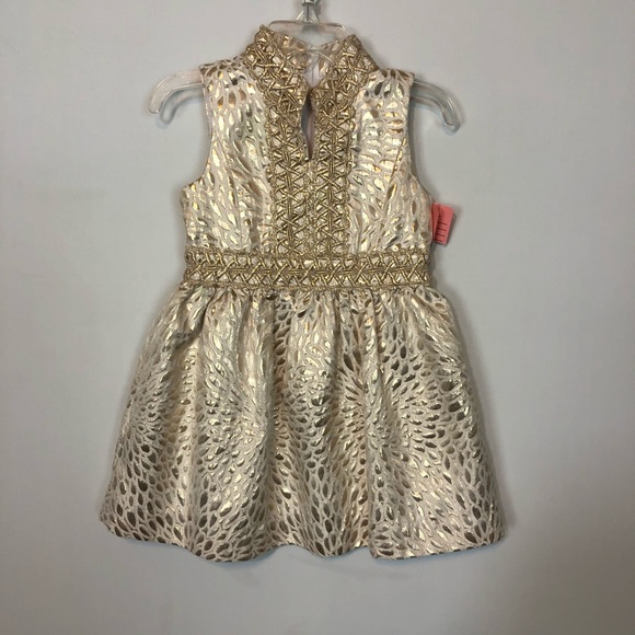 lilly pulitzer franci dress gold